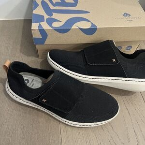 Clarks Step Urbanrace Cloudsteppers Black Slip On Sneakers Mens US 8